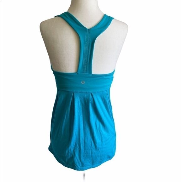 Lululemon teal racer back tank top size 6 - Picture 3 of 7
